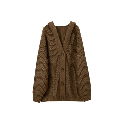 3COLOUR Фундуковый Коричневый Женский Трикотаж