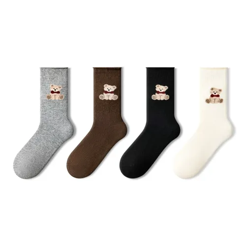 PRIMEET Носки Crew Женские упаковка из 4 пар