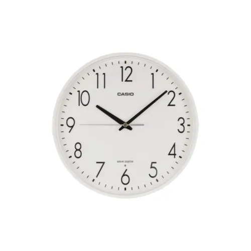 CASIO Радиоконтролируемый Механизм Смола Стена Часы Унисекс Белый