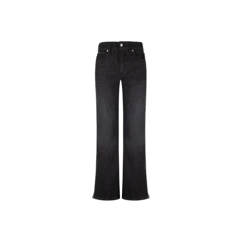 Calvin Klein 1BJ Denim Черные Женские Джинсы