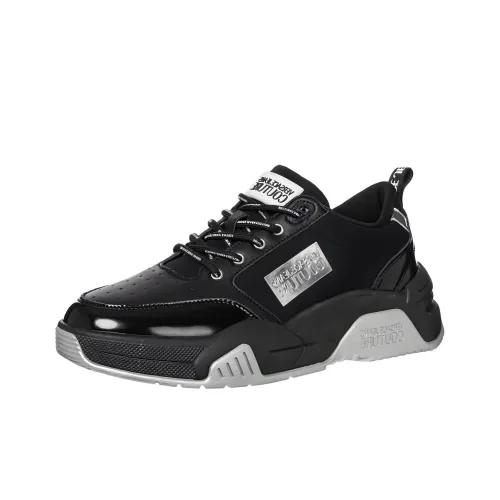 VERSACE JEANS Низкий топ Повседневная обувь Мужская Черный