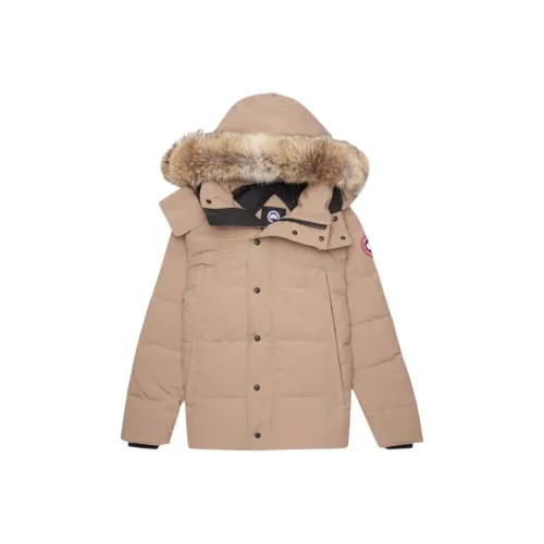 Canada Goose Wyndham Series Пуховик Parka Пальто Мужской Рыжевато-коричневый