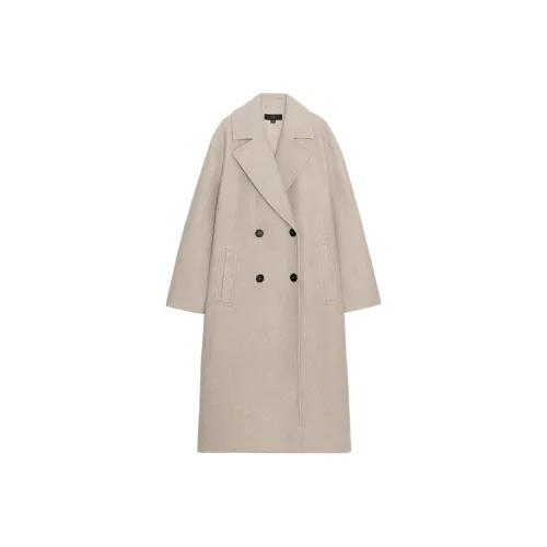 ZARA Бежевый Женский Пальто