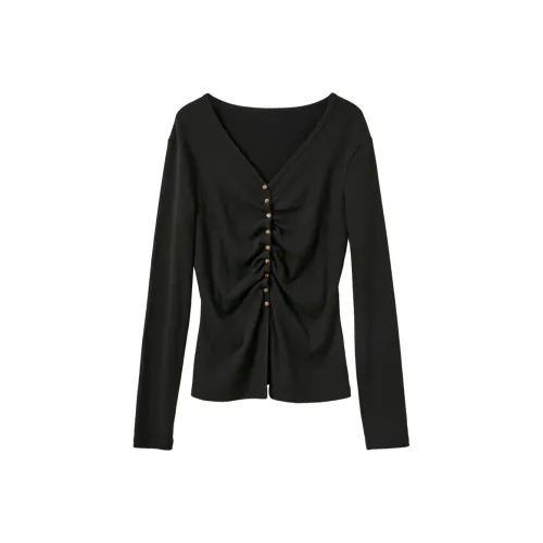 3COLOUR Классический черный Женские T-рубашки