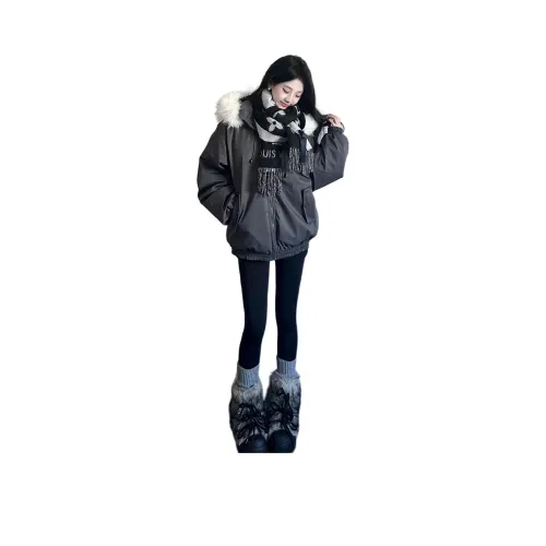 MORii Темно-серый Включает Остров Store MORii Значок Женские Пуховики