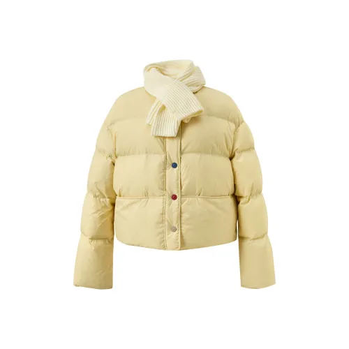 3COLOUR Cream Yellow Women's Down Jackets