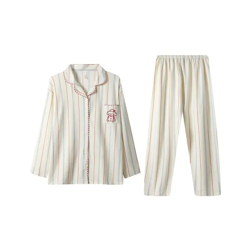 HANQIANNUO Весенний Осенний Пижама Женская с длинными рукавами