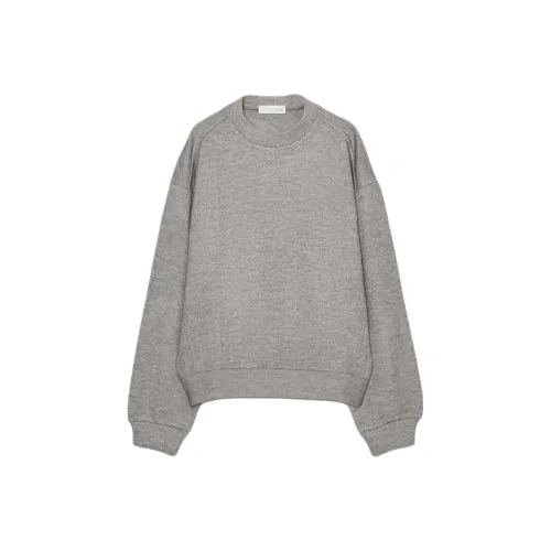 ZARA Темно-серый Коричневый Женский Свитшот