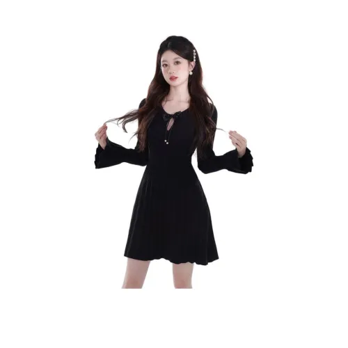 VINMUK Длинное платье с длинными рукавами женское