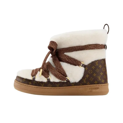 LOUIS VUITTON SKI Коллекция лыжного снаряжения SS26 Короткие сноубутсы Женские Коричневый