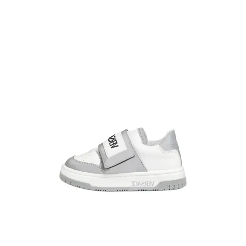 VERSACE Противоскользящая устойчивая к истиранию низкий топ обувь для малышей цвет серый для малышей и детей младшего возраста