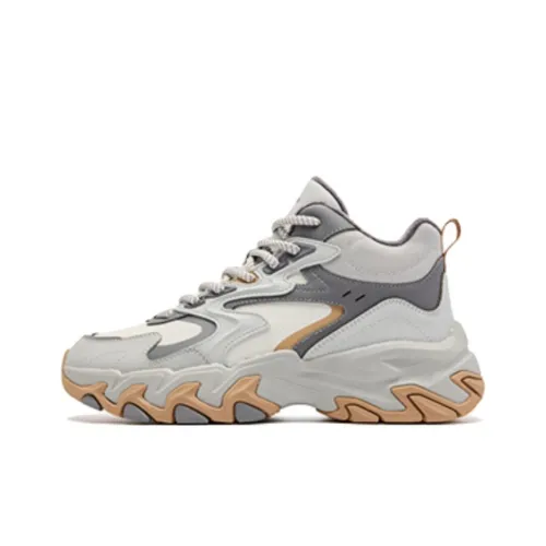 QIAODAN Водонепроницаемый и Теплый Высокий Топ Альпинистская Обувь Мужская Серый