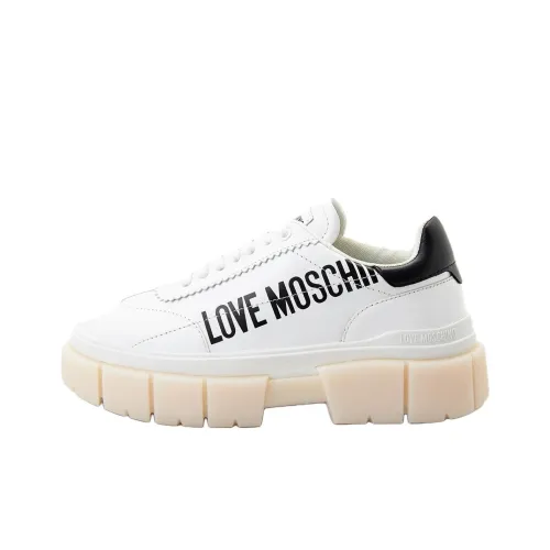 LOVE MOSCHINO Низкий топ Повседневная обувь Женская Белая