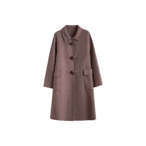 Tonlion Коричневый кофейный красный женский пальто