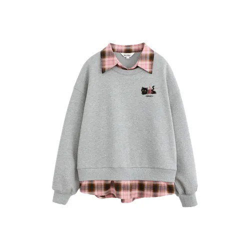 MIZIQI Фотиния Серый Женский Свитшот