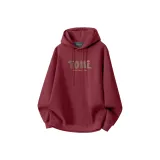 [Heavyweight Флис-Лайнер Полиэстер-Хлопок] Бордовый (Текстурированный Надпись)