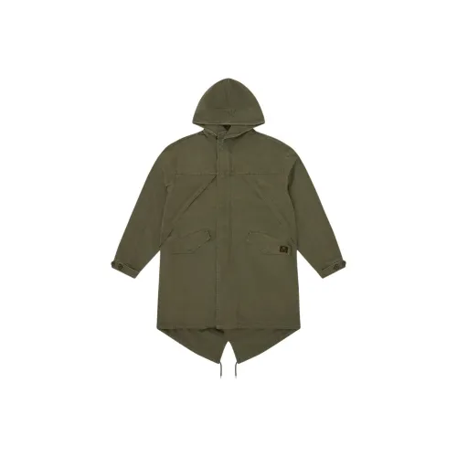 Corteiz FW25 Оливково-зеленый Унисекс Пальто