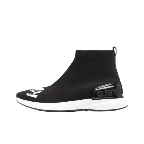 Karl Lagerfeld Высокий Топ Повседневная Обувь Женская Черная