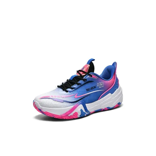 Genius Pooh Износостойкий Легкий Амортизирующий Противоскользящий Детские Баскетбольные Кроссовки Унисекс