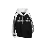 Чёрный и белый серый [с флисовой подкладкой, 420 г]