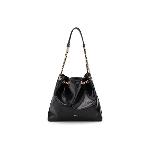 ELLE Коровья кожа Сумка на плечо Женская Черная CAMEL