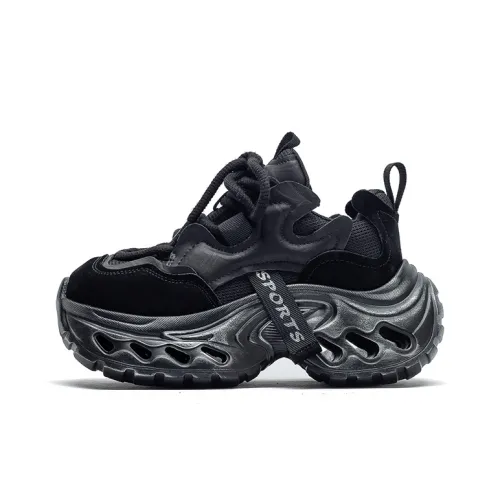 Chibang Легкий Низкий Топ Кроссовки с Толстой Подошвой Женские