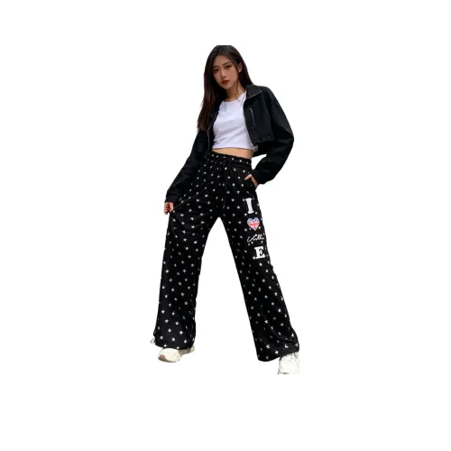 OKPI Черные Унисекс Повседневные Штаны