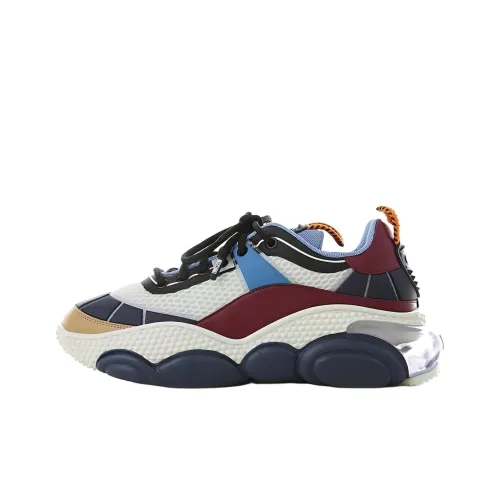 MOSCHINO Низкий топ Повседневная обувь Мужская Белый Синий