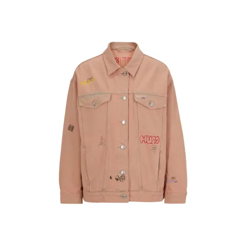 HUGO BOSS Светло-оранжевая Женская Джинсовая Куртка