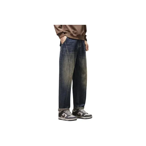 ROBINHOOD Ностальгические синие унисекс джинсы