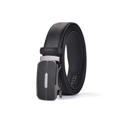 BISON DENIM Ремни из спилок коровьей кожи Мужской 3,5 см