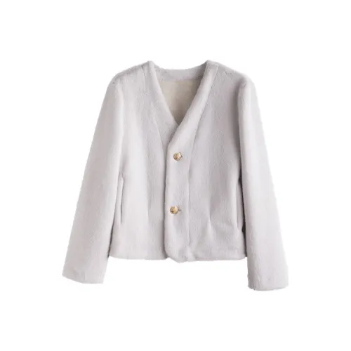 Tonlion Экрю Женские Меховые изделия