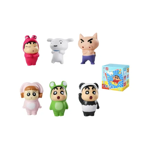 MOKAU Карандаш SHIN Chan Squeeze Toy ПУ (полиуретан) Отскок Stress Relief GADGET Слепые коробки Один Mystery Коробка Целая коробка 6 шт