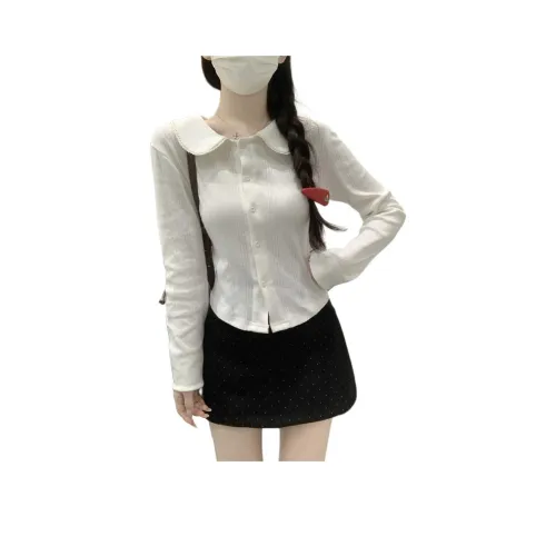 Mu Xiao Xin Белый С подарками MU Xiaoxin Бренд Наклеенный Женские T Рубашки