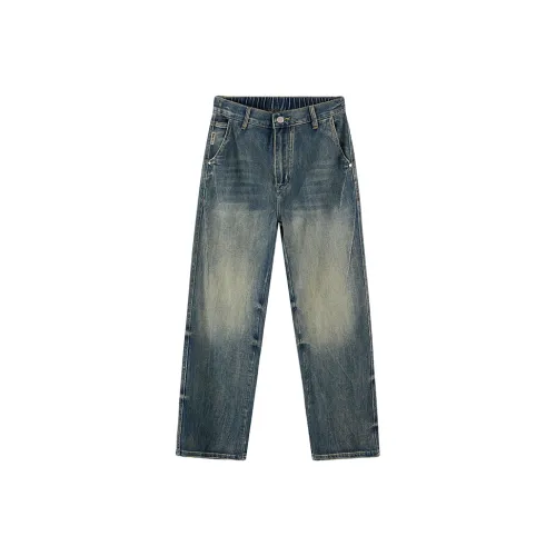 Jeep Ностальгические синие унисекс джинсы