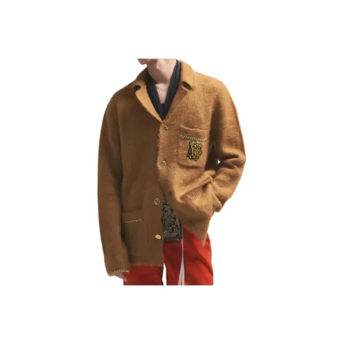 BED J.W. FORD Коричневый Мужской Трикотаж