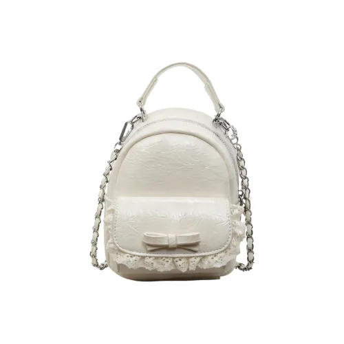 Single Warehouse ПУ (полиуретан) Рюкзак Стандартный Женский Экрю Желтый Черный Серебряный