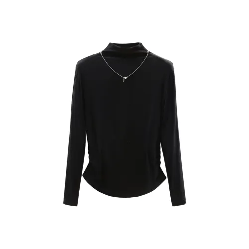 SIBAISHE Черные Женские T-рубашки