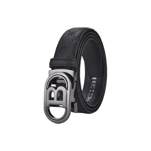 BISON DENIM Ремни из спилок коровьей кожи Мужской 3,5 см