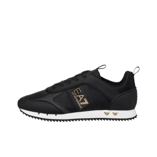 EMPORIO ARMANI EA7 Low Топ Casual Мужской Черный Золото