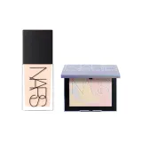 Двухкомпонентный комплект: #L1 Квадратная бутылка Тонального крема 30 мл + Светящийся Белый Торт "Луна" 10 г