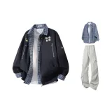 Темно-синий, синий + светло-серый, синий рубашка