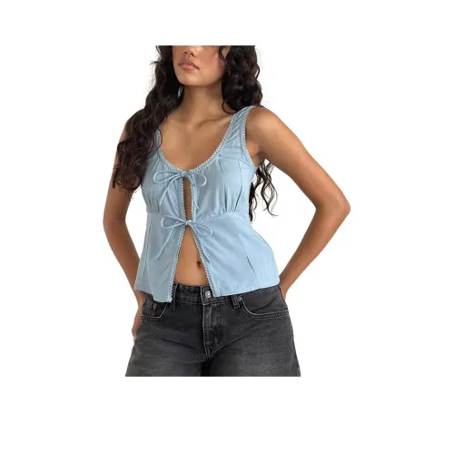 Motel Rocks South Takitumu Синий Женские Майки