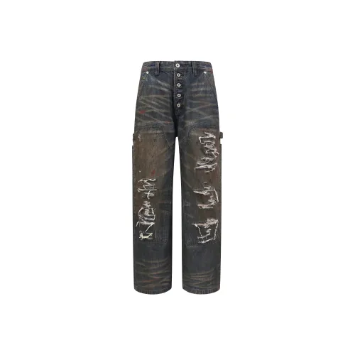 PEOPLESENSE Blue Unisex Jeans PEOPLESENSE Синий Унисекс Джинсы