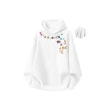 [Heavyweight Флис-На подкладке Полиэстер-Хлопок] Белый (с принтом TA на передней горловине и ярлыком)