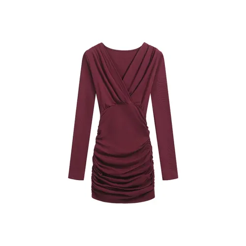 HTHK Длинное платье с длинными рукавами женское