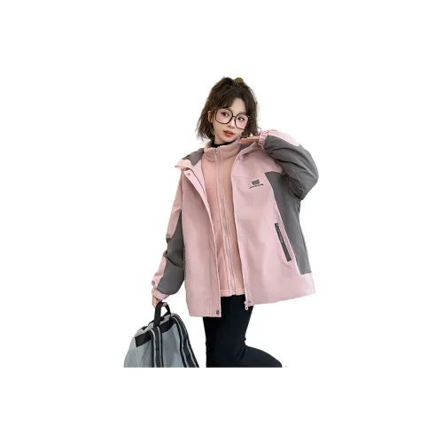 GOYN Розовое пальто с подкладкой унисекс ветровка