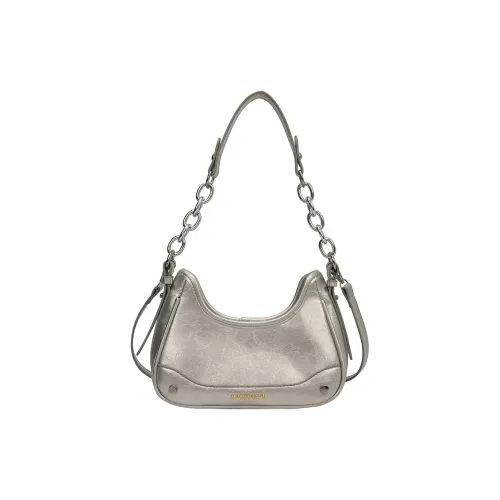 Single Warehouse ПУ (полиуретан) Сумка через плечо Сумка на плечо Женская Белая Серебряная Черная Розовая