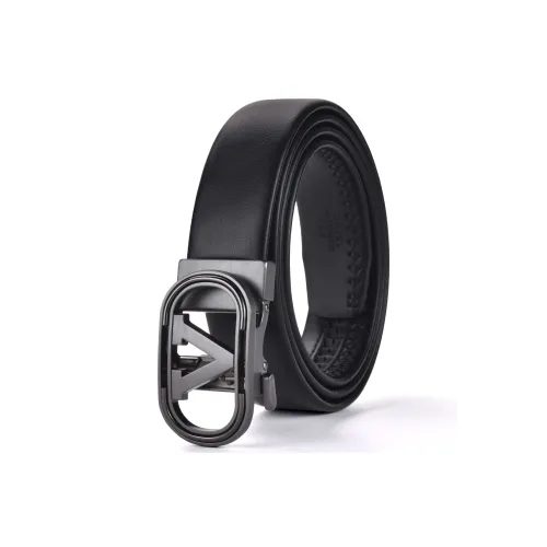 BISON DENIM Ремни из спилок коровьей кожи Мужской 3,5 см