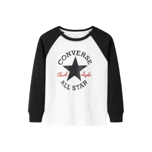 Конверс T-рубашка Глубокий черный для детей 3-7 лет